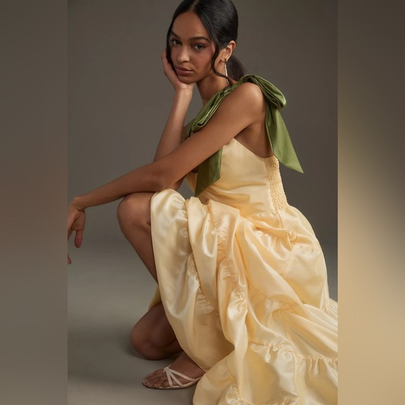 NWT Hutch Scoop-Neck Tiered Maxi Dress - Picture 4 of 8